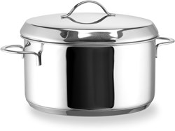 Habonne Kochtopf Edelstahl 12 cm mit Deckel - langlebiger Topf für Induktion