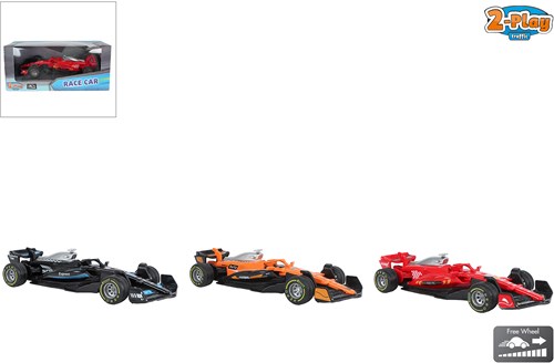 2-Play Rennwagen Spielzeug Die-Cast 13cm Freilauf Mehrfarbig