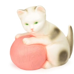 Egmont Toys Lampe Heico chat avec pelote de laine rose 24x23 cm