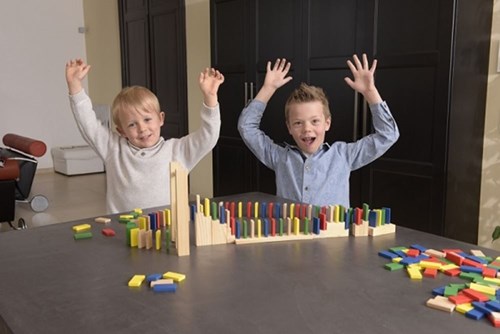 Egmont Toys Domino Rally - klassisches Kinderspiel 200-teilig Holzset-2