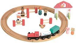 Egmont Toys Train track en bois avec train et figurines 45x45 cm