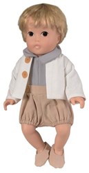 Egmont Toys Babypuppe Ezra - Vintage Puppe 32 cm handbemaltes Vinyl