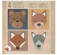 Egmont Toys 4 Puzzles Waldtiere 23x23x4 cm
