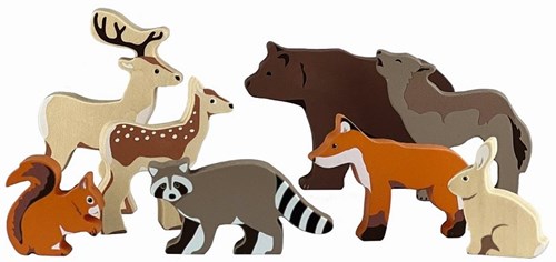 Egmont Toys Holz-Waldtiere Set - Spielzeug Tierfiguren ab 3 Jahren-2