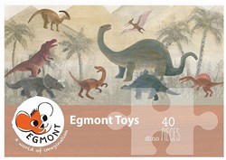 Egmont Toys Dinosaurier Puzzle Karton 40 Teile 80x35 cm Kinder