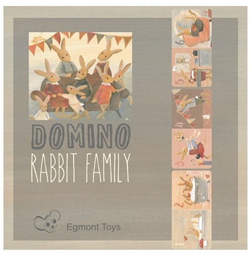 Egmont Toys Domino Spiel Familie Kaninchen - Lernspielzeug Karton-2