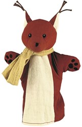 Egmont Toys Handpuppe Eichhörnchen 29 cm - Kuschelpuppe für Kinder