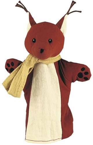 Egmont Toys Handpuppe Eichhörnchen 29 cm - Kuschelpuppe für Kinder