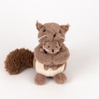 Egmont Knuffel Eekhoorn met baby. 15x15x12 cm. 0+