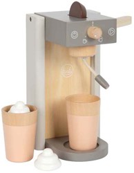 Small Foot machine à café en bois set de jeu gris - cuisine jouet