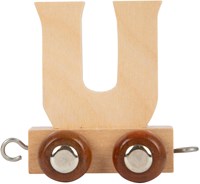 Small Foot train de lettres en bois lettre U - 12 pièces train jouet