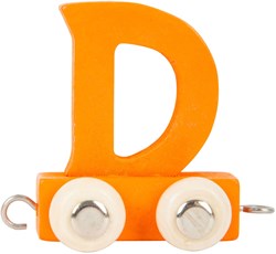 Small Foot train de lettres en bois orange D ensemble de jouets