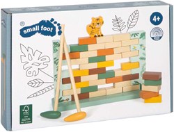 Small Foot jeu d'adresse en bois mur bancal safari FSC bois