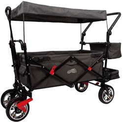 Small Foot chariot pliable avec toit et housse de pluie - capacité 80 kg