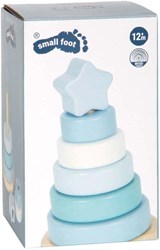 Small Foot - Houten Stapeltoren Blauw - 7dlg.