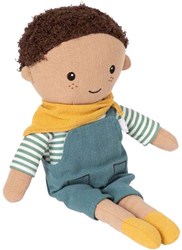 Small Foot poupée en tissu Leo - poupée câline de 39 cm pour enfants
