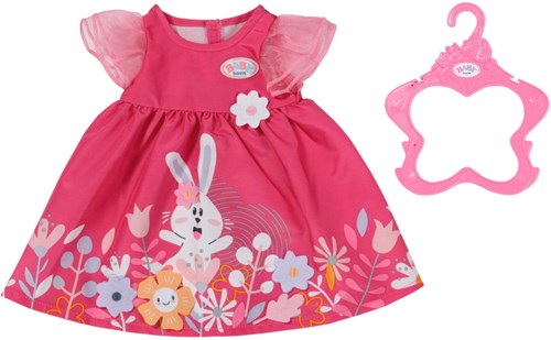 BABY born Puppenkleid Blumen rosa - Puppenkleidung 43 cm