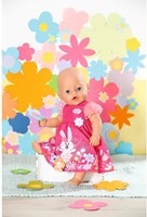 BABY born Puppenkleid Blumen rosa - Puppenkleidung 43 cm-3