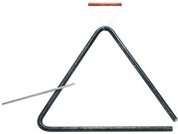 Choroi set de triangles bronze grand martelé instrument de musique jouet