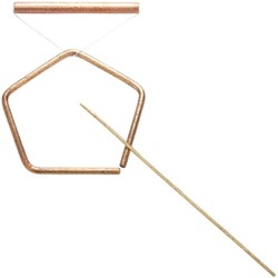 Choroi pentangle instrument de musique bronze petit - lisse pour enfants