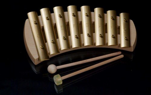 Auris Glockenspiel diatonisch gebogen 8 Töne Musikinstrument Spielzeug