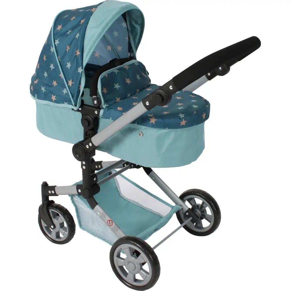 Bayer Chic 2000 Puppenwagen LINUS türkis - verstellbarer Kinderwagen