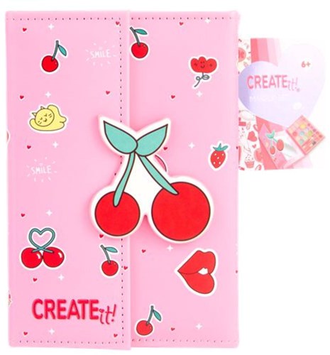 Canenco Make-up Buch Kirsche Magnetverschluss Kinderschminkset