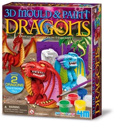 4M Gieten En Verven 3D Draken - EN Versie