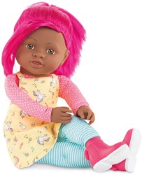 Corolle Rainbow Puppe Celena 40cm - Babypuppe mit Vanilleduft und rosa Haar