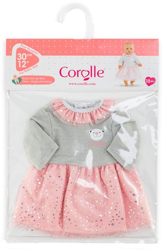 Corolle Puppenkleid Magical 30cm - Puppenkleidung rosa Punkte