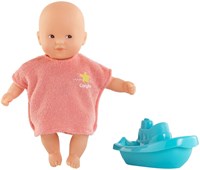 Corolle Babypuppe Badeset 20cm - Puppe mit Bademantel und Boot-2