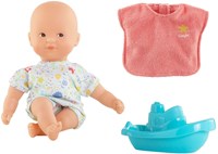 Corolle Babypuppe Badeset 20cm - Puppe mit Bademantel und Boot-3
