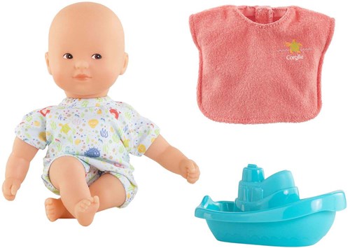 Corolle Babypuppe Badeset 20cm - Puppe mit Bademantel und Boot-3