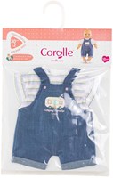 Corolle Puppenkleidung Jeans-Overall mit T-Shirt Kleine Entdecker 30cm