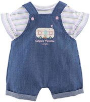 Corolle Puppenkleidung Jeans-Overall mit T-Shirt Kleine Entdecker 30cm-2