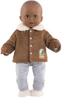 Corolle Puppenjacke Velours Kleine Entdecker 30cm braun Fleece-3