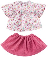 Corolle Puppenkleidung Set Blumenbluse und Rock 36cm Puppenzubehör-2