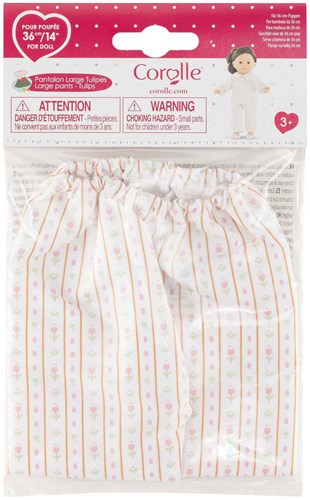 Corolle Puppenhose Tulpenmuster - Puppenkleidung 36cm fröhlicher Stoff