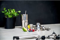 Coffret cocktail ensemble barman complet 14 pièces accessoires inox argenté-3