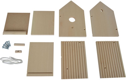 Eichhorn nichoir en bois kit créatif - DIY à peindre et assembler-3