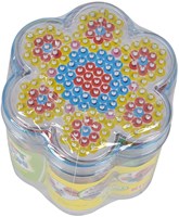 Simba Bügelperlen Set Blume und Schmetterling - Kreatives Spielzeug 1300 Perlen
