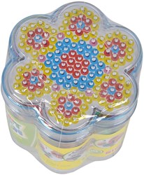Simba Bügelperlen Set Blume und Schmetterling - Kreatives Spielzeug 1300 Perlen