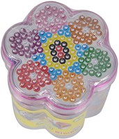 Simba Bügelperlen Set Blume und Schmetterling - Kreatives Spielzeug 1300 Perlen-2
