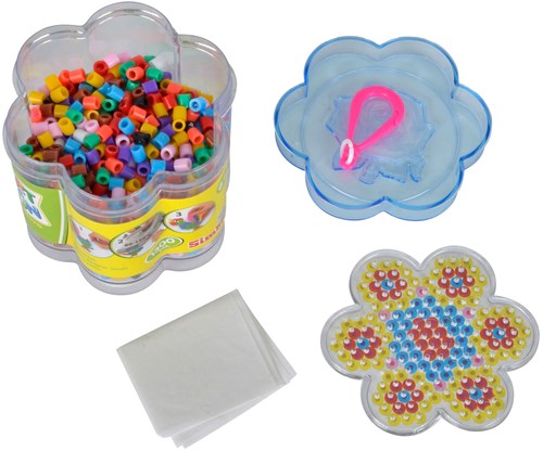 Simba Bügelperlen Set Blume und Schmetterling - Kreatives Spielzeug 1300 Perlen-3