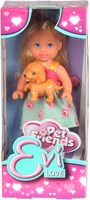 Planet Happy poupée Evi amis des animaux poupée jouet rose 12 cm-2