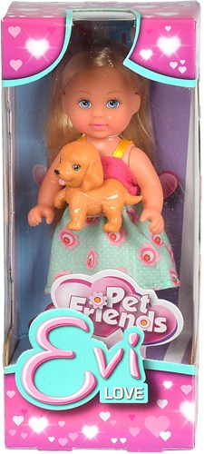 Planet Happy poupée Evi amis des animaux poupée jouet rose 12 cm-2