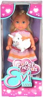 Planet Happy poupée Evi amis des animaux poupée jouet rose 12 cm-3
