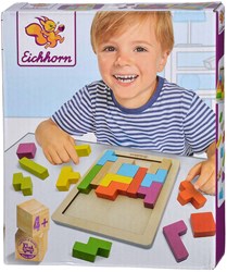 Eichhorn puzzle en bois formes jouet éducatif 20 pièces