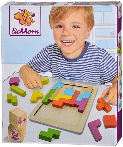 Eichhorn puzzle en bois formes jouet éducatif 20 pièces