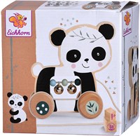 Eichhorn Holz Nachziehtier Panda - klassisches Spielzeug für Kleinkinder
